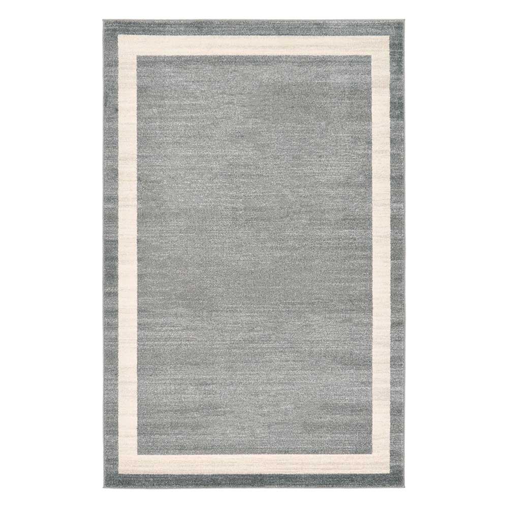 Teppich Lisdonna in Grau und Cremefarben - rechteckig