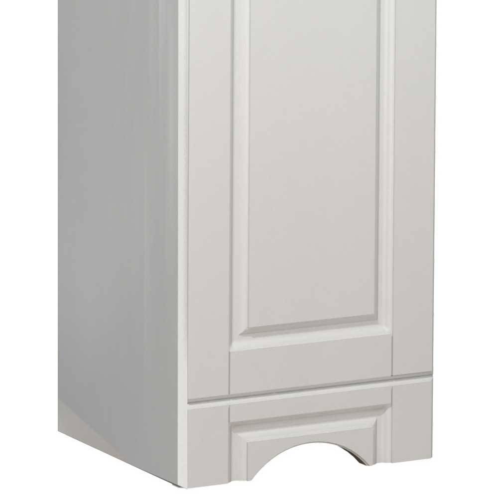 Landhausstil Badezimmermöbel Set Exmadura in Weiß 180 cm hoch (dreiteilig)