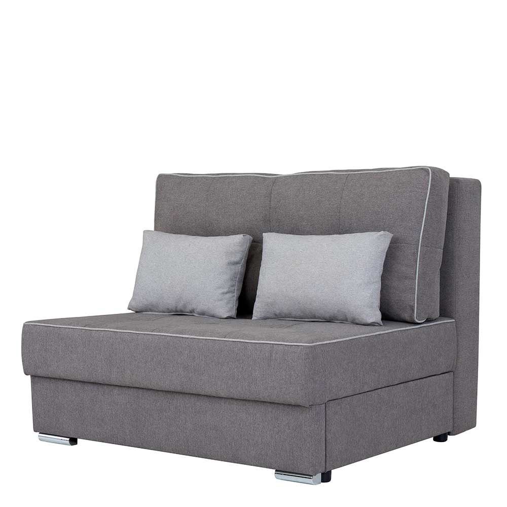 Ausklappbares Sofa Venisavo grauer Webstoff mit Schlaffunktion