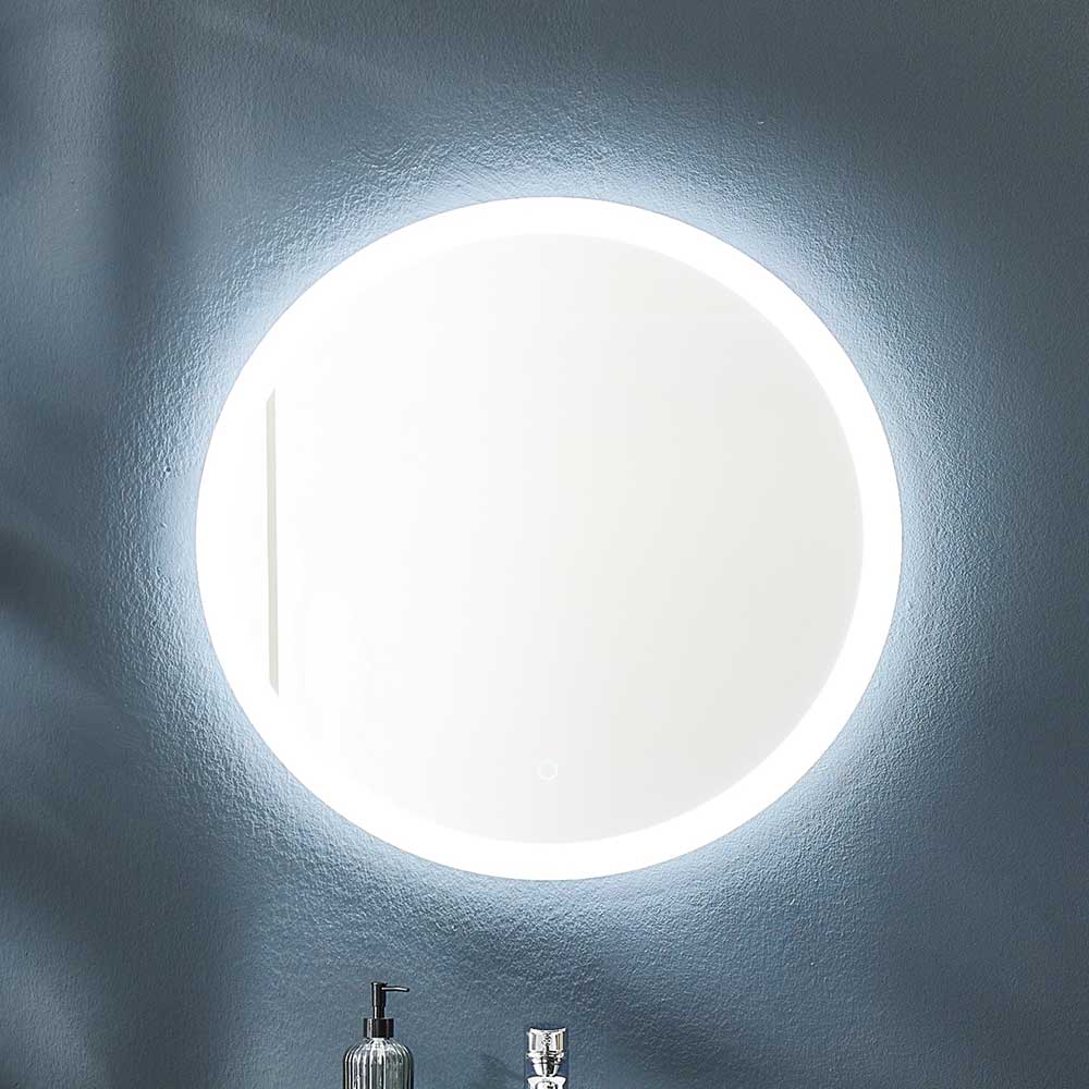 Runder Badezimmerspiegel Flavour mit LED Beleuchtung Made in Germany