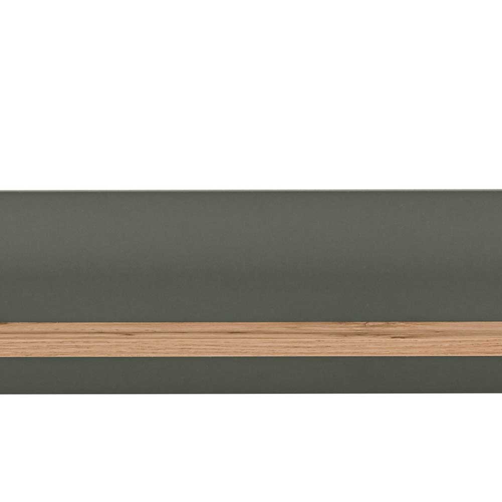 Wandboard Vashina in Graugrün und Wildeiche Optik 150 cm breit