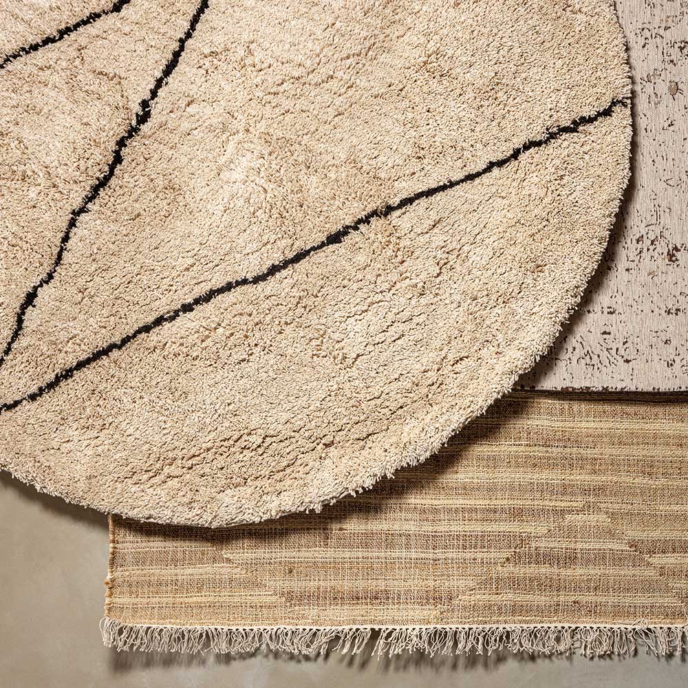Hochflor Teppich Idan im Skandi Design mit geometrischem Muster