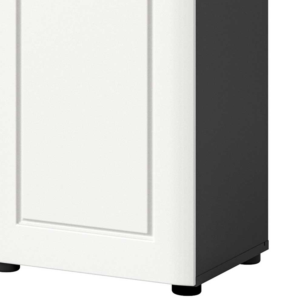Badezimmer Regal hoch Sherada in Weiß und Grau - modernes Design
