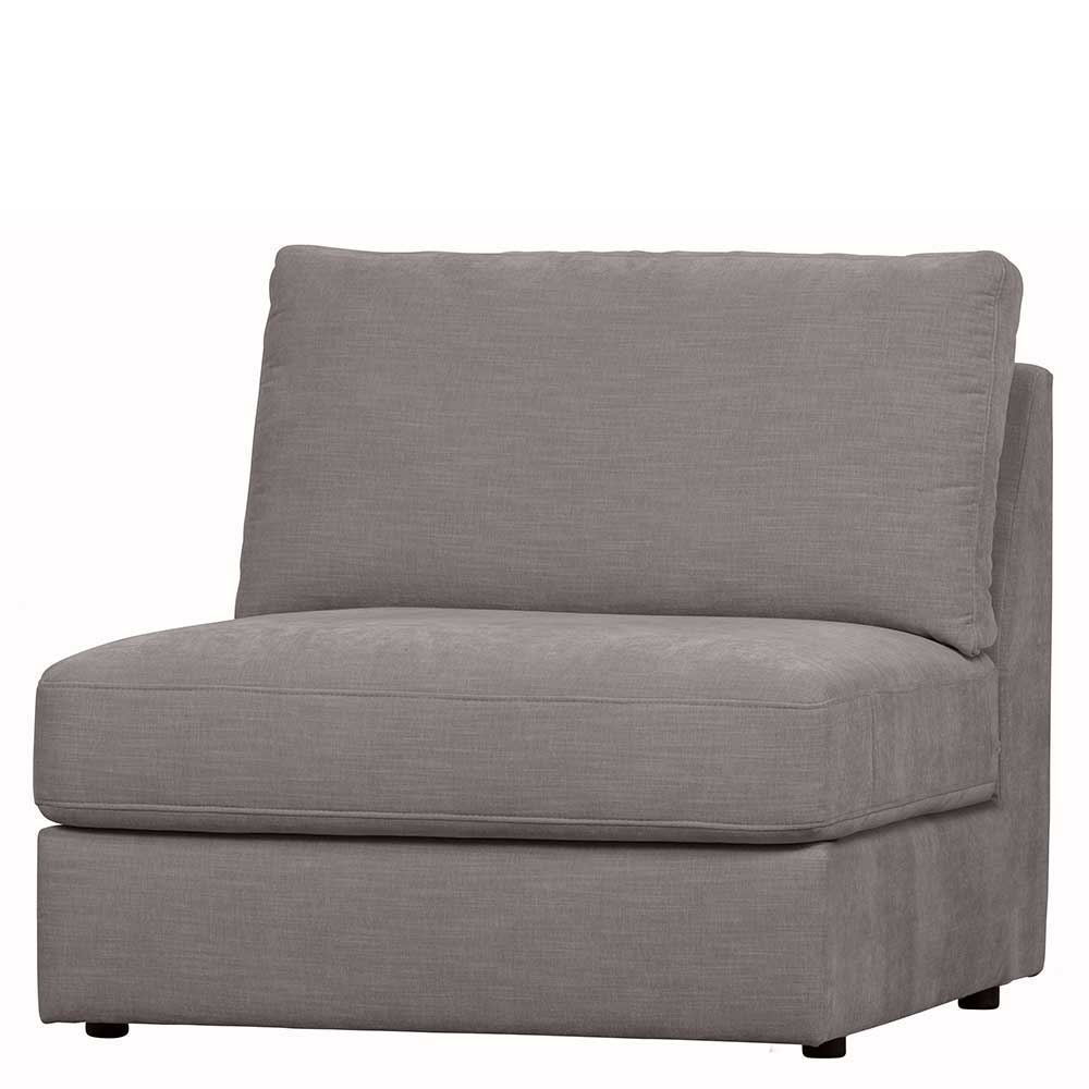Einsitzer Couch Fredoco in Grau Modulsofa Element