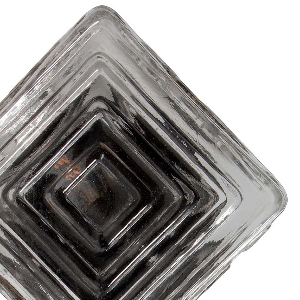 Retrostil Wandleuchte Lucos aus Strukturglas 20 cm breit