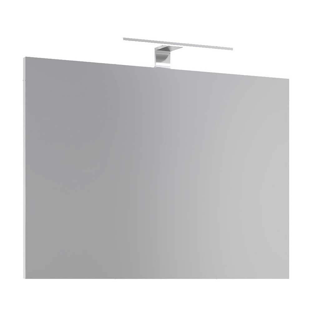 Waschplatz Set mit Beleuchtung Pseidoca in Weiß für die Wandmontage (vierteilig)