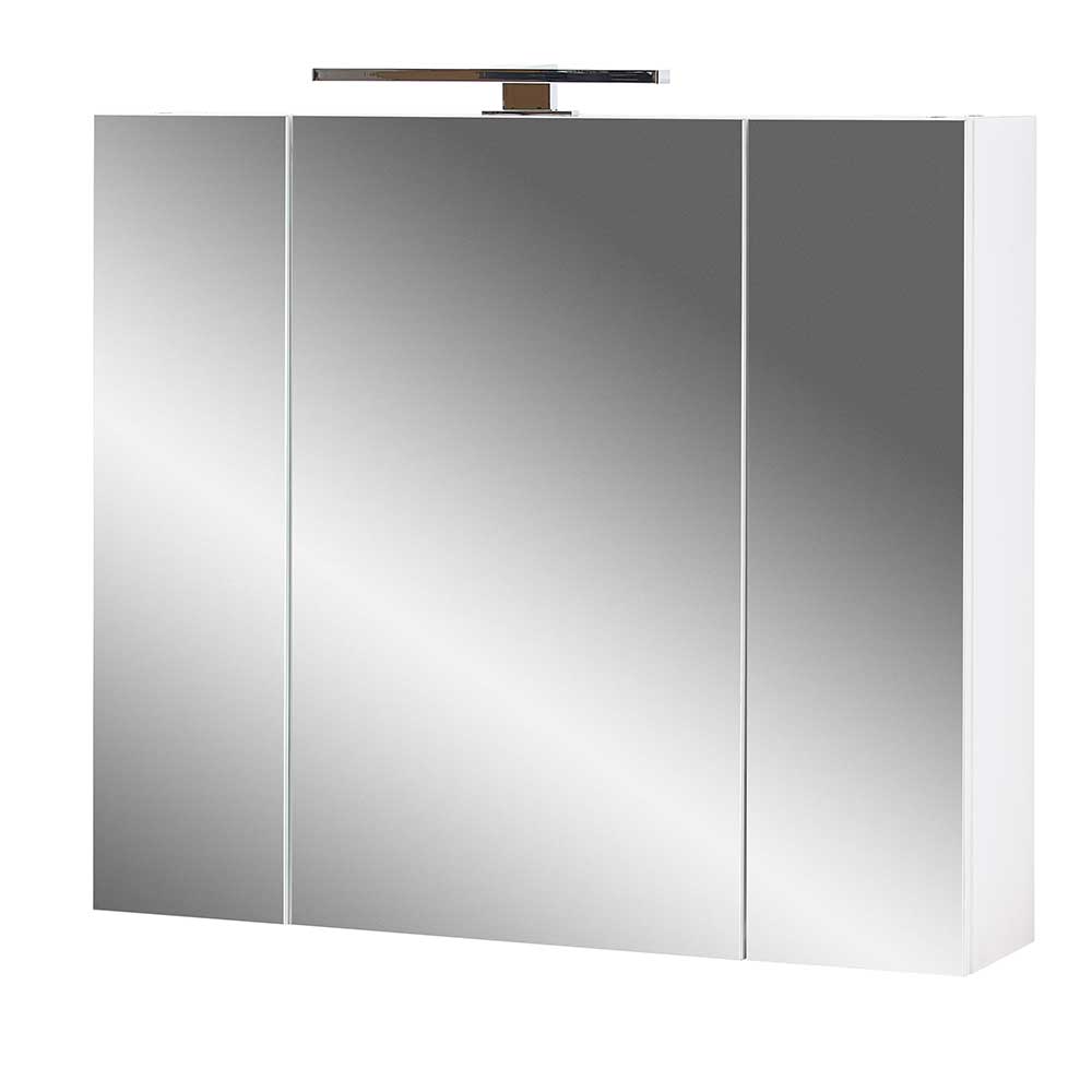 Spiegelschrank Gramos in Weiß mit LED Beleuchtung