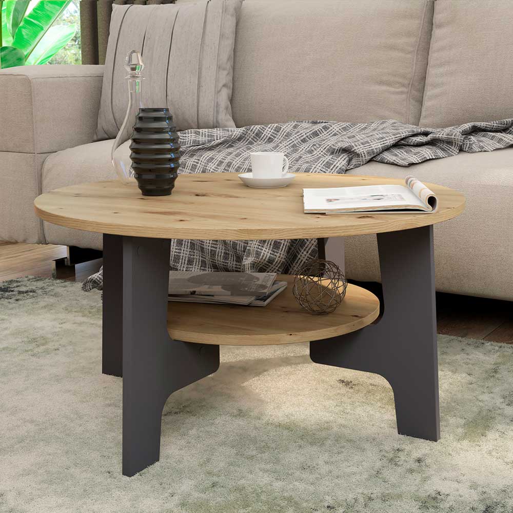 Runder Wohnzimmer Tisch Gracia 80 cm Durchmesser in modernem Design