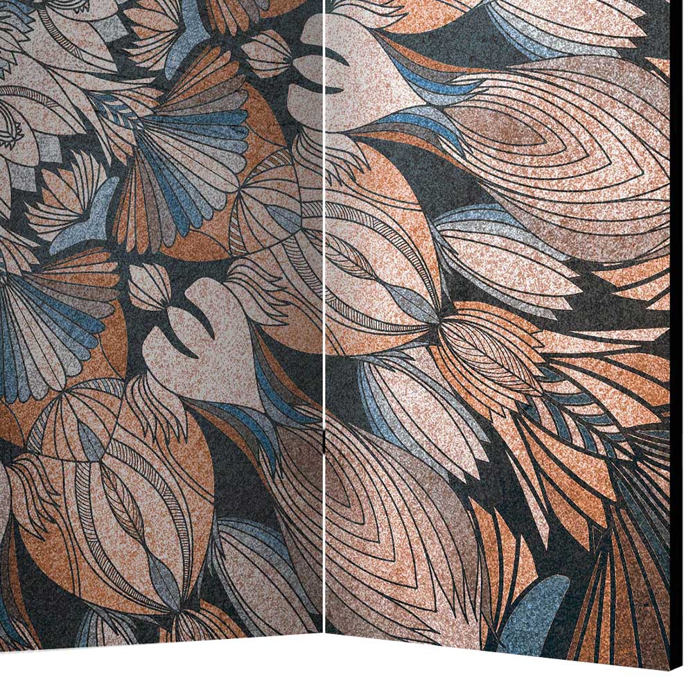 Mandala Raumteiler Xeli Mehrfarbig mit Leinwand Füllung