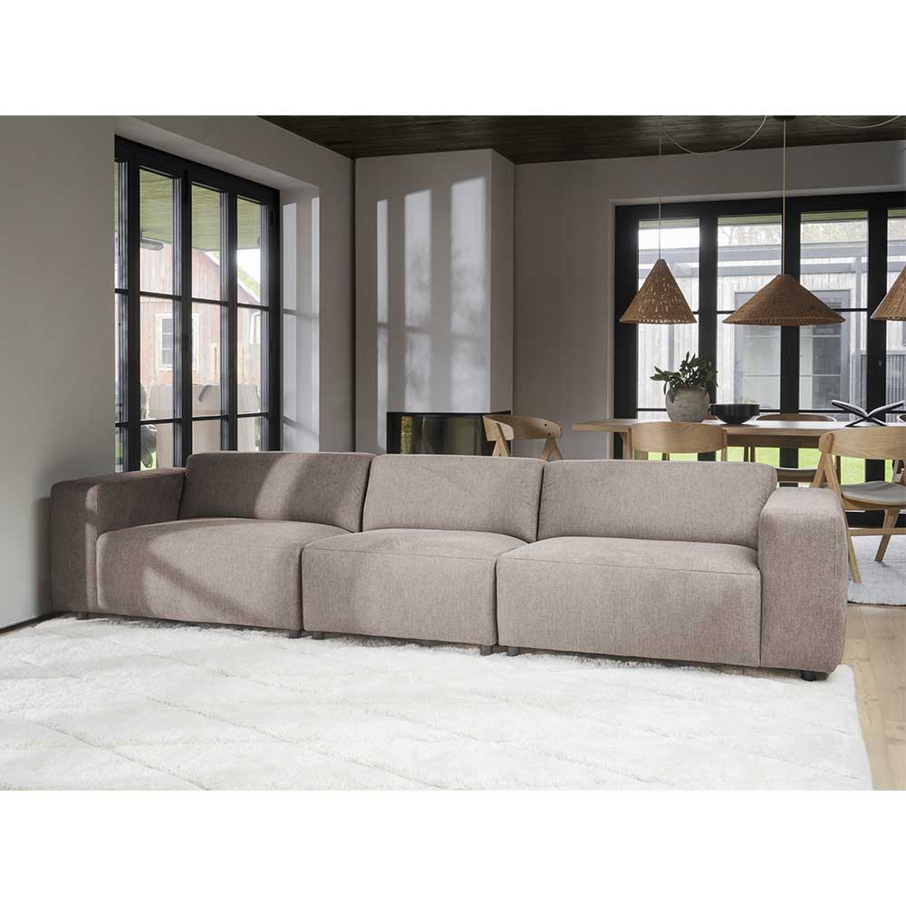 Viersitzer Couch Manaos in Beige 314 cm breit - 98 cm tief