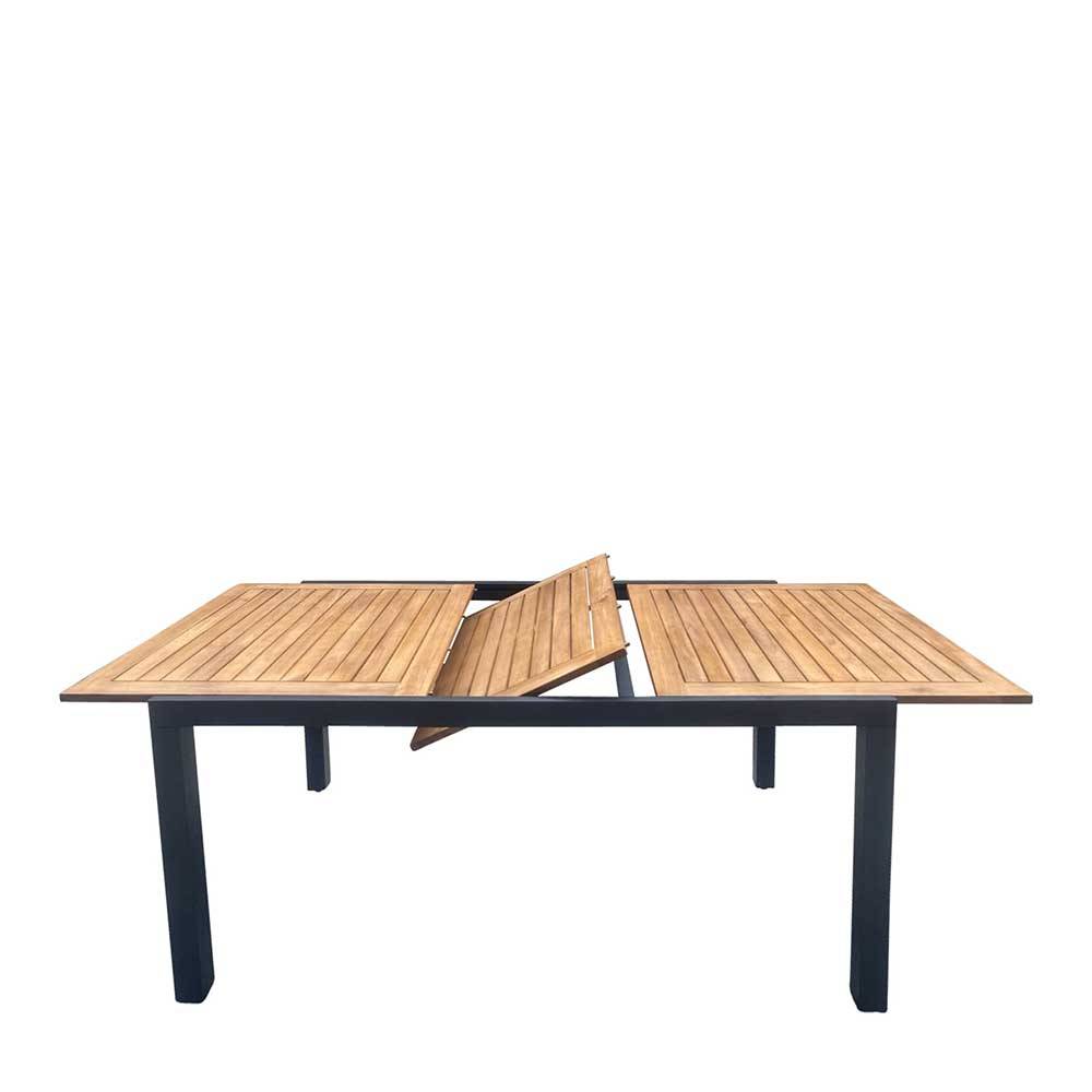 Gartentisch verlängerbar Duckey aus Akazie Massivholz und Aluminium