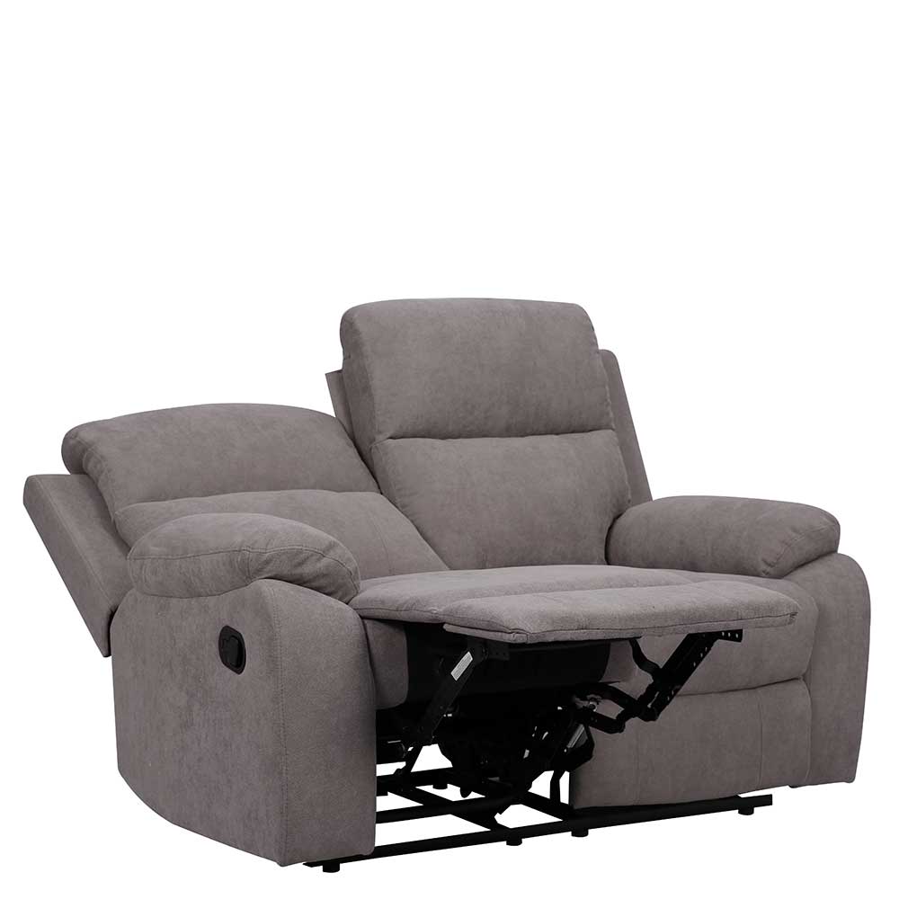 Relaxcouch Grau Laguera mit zwei Sitzplätzen 144 cm breit