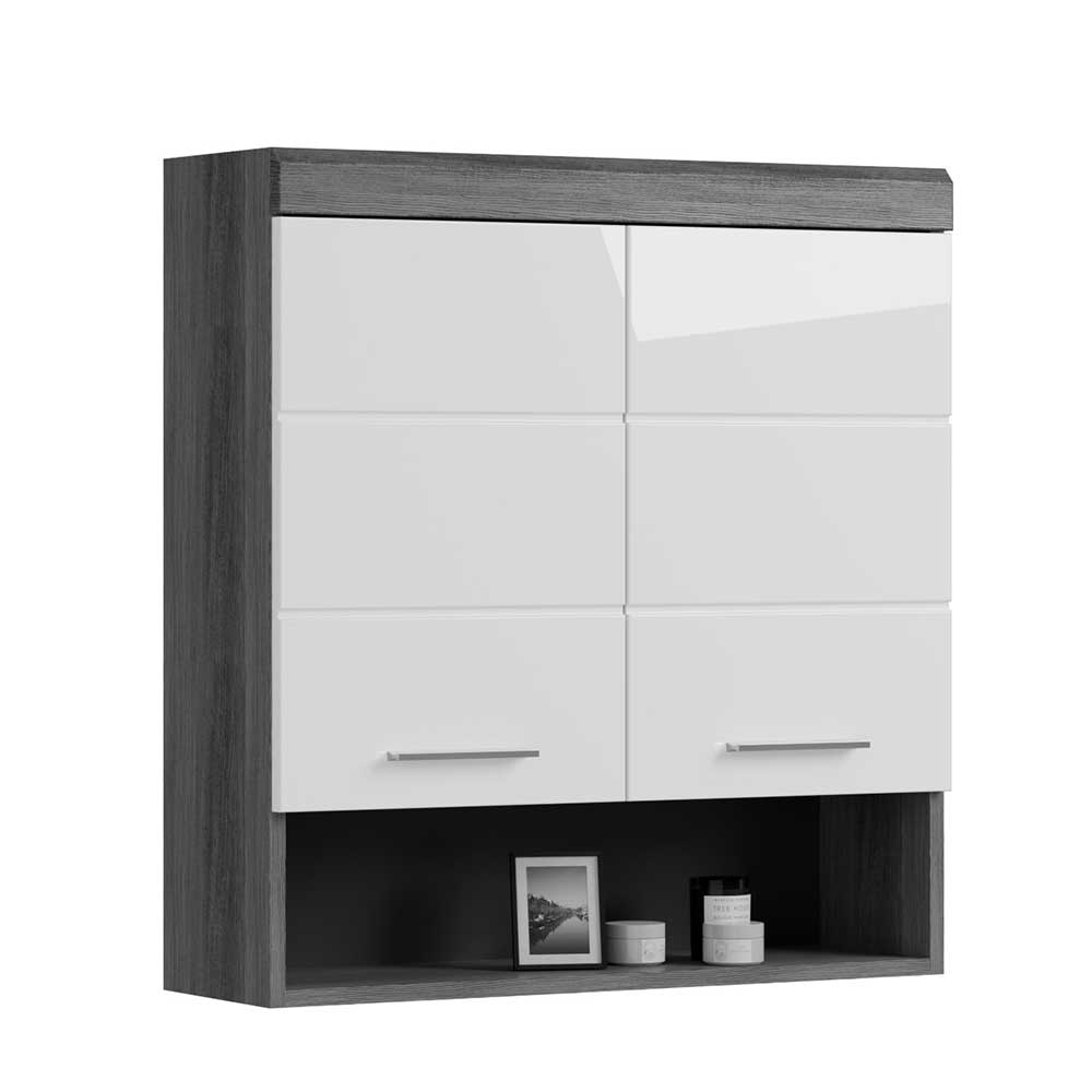 Badezimmer Hängeschrank Hayoran 74 cm breit in modernem Design