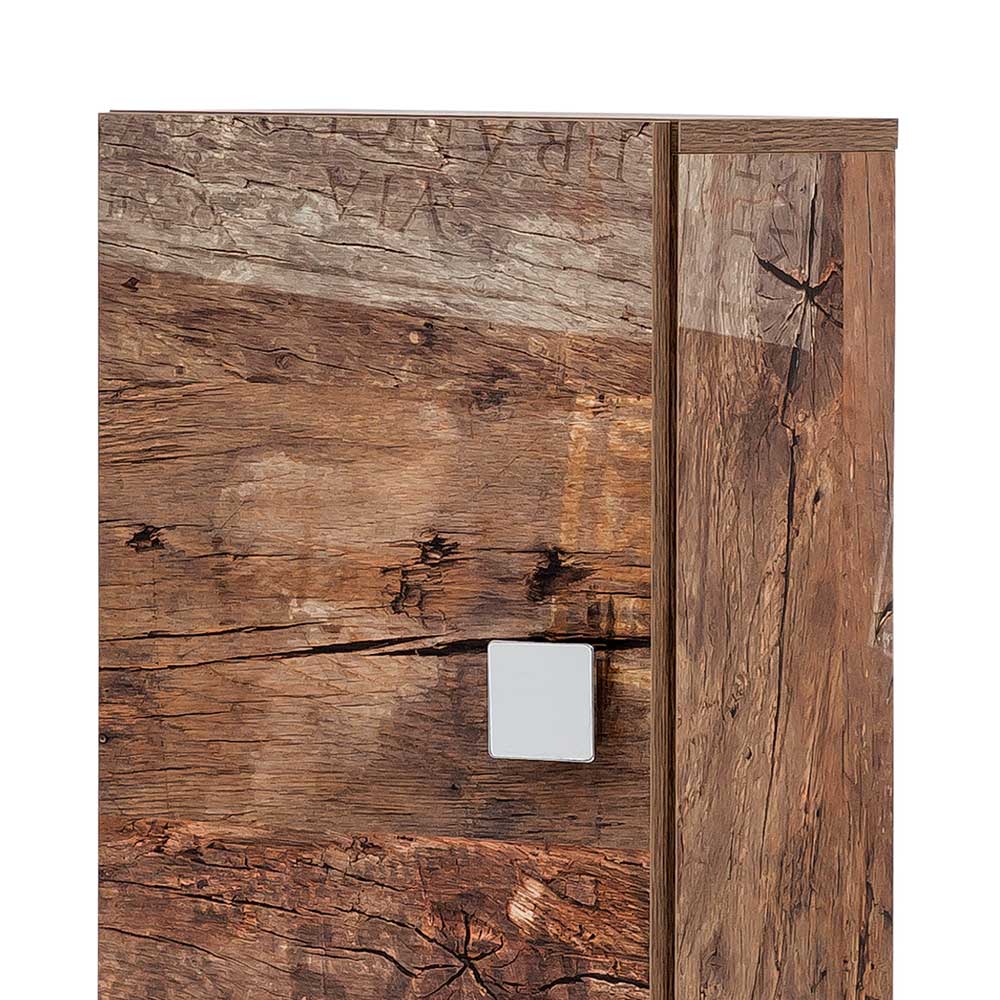 Badezimmer Seitenschrank Visella in Holzpaletten Optik 2-türig