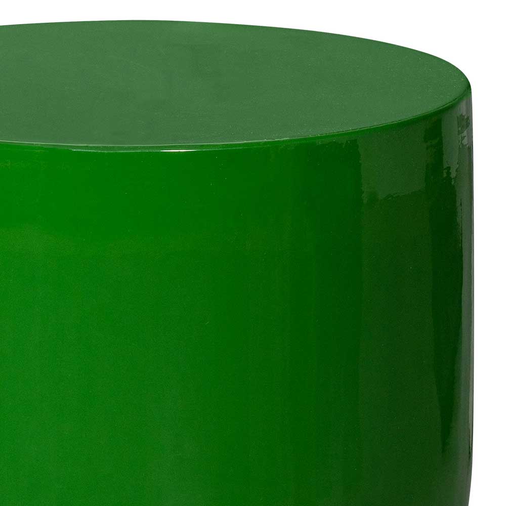 Grüner Metall Beistelltisch Typhanie in modernem Design 47 cm hoch