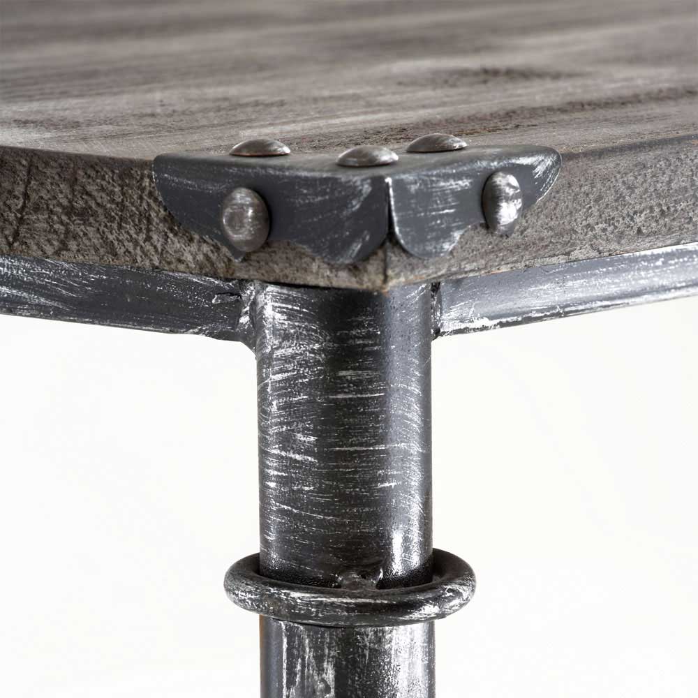 Tisch Rocky aus Stahl und Holz