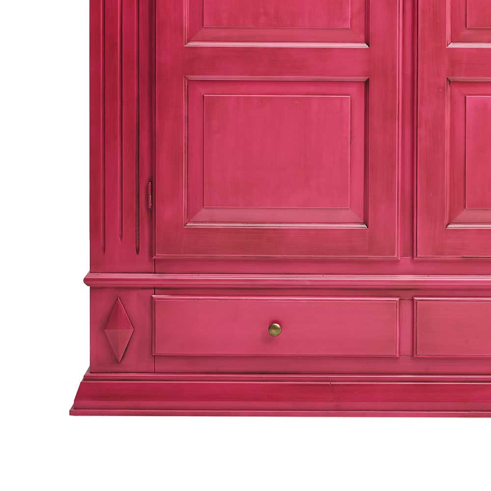 Schrank Loca in Pink aus Fichte Massivholz
