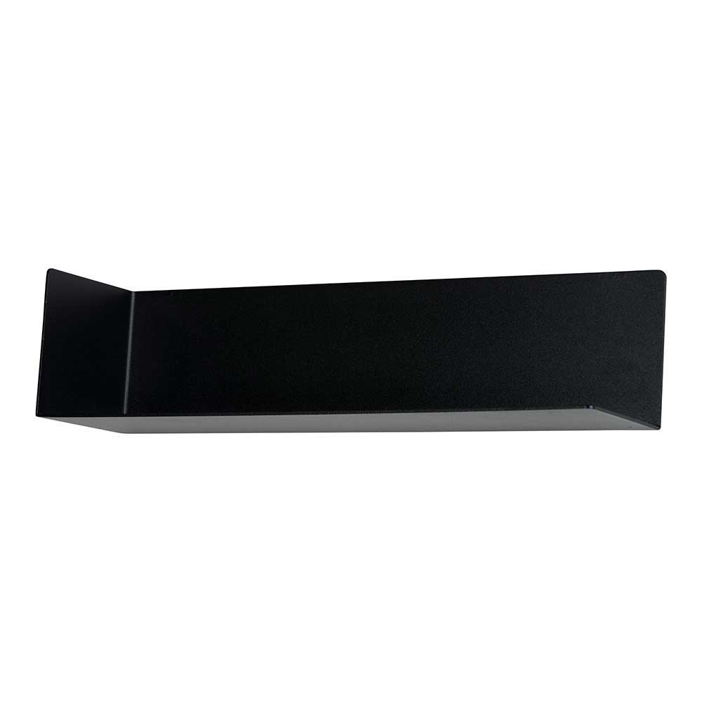 Metall Wandboard Tarlotta in Schwarz 40 cm breit