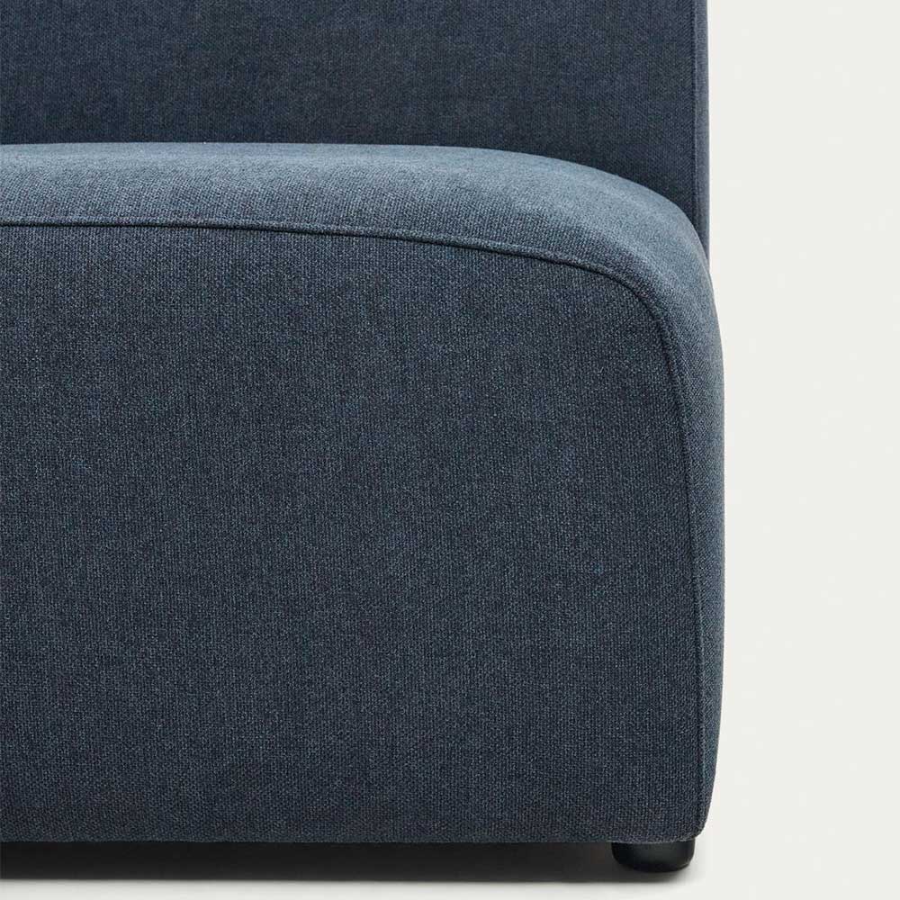 Modul Sofa 150 cm breit Badryca in Dunkelblau aus Webstoff