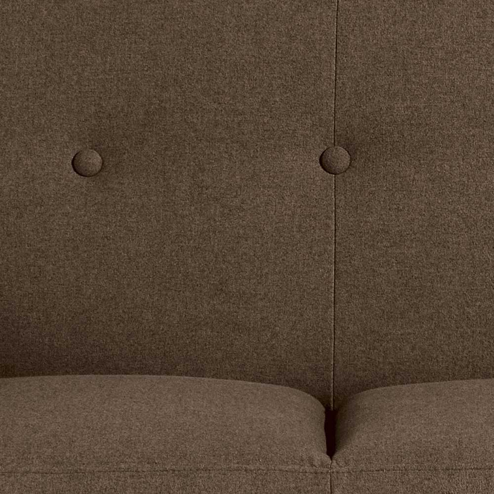 Braunes Verwandlungssofa Vara mit drei Sitzplätzen 230 cm breit