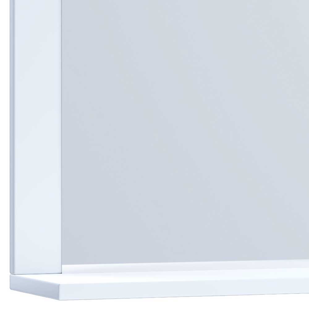 Badezimmermöbelset weiß modern Lorencia - Wandmontage 52 cm tief (vierteilig)