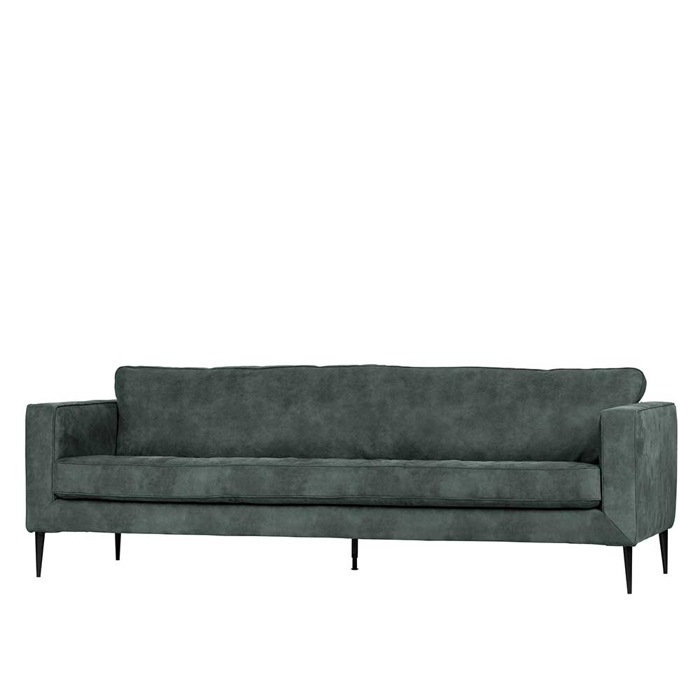 Wohnzimmer Couch Ionatico in Petrol Microfaser 235 cm breit