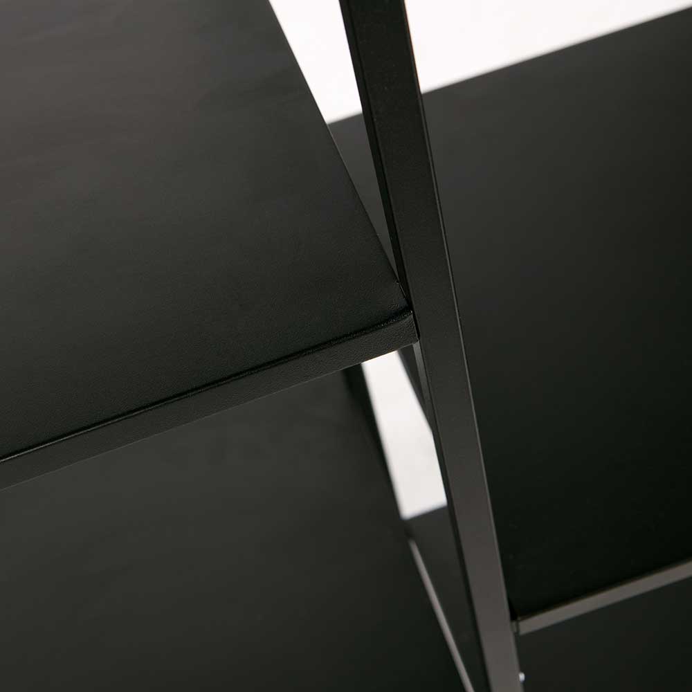 Stahl Regal Filipeo in Schwarz 85 cm breit