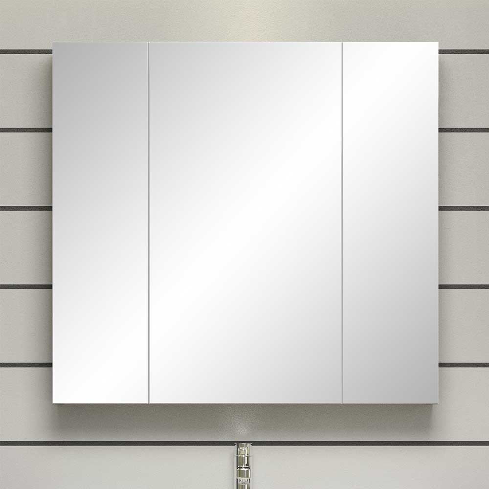 Spiegelschrank Cisca mit 3 Spiegeltüren 80 cm breit