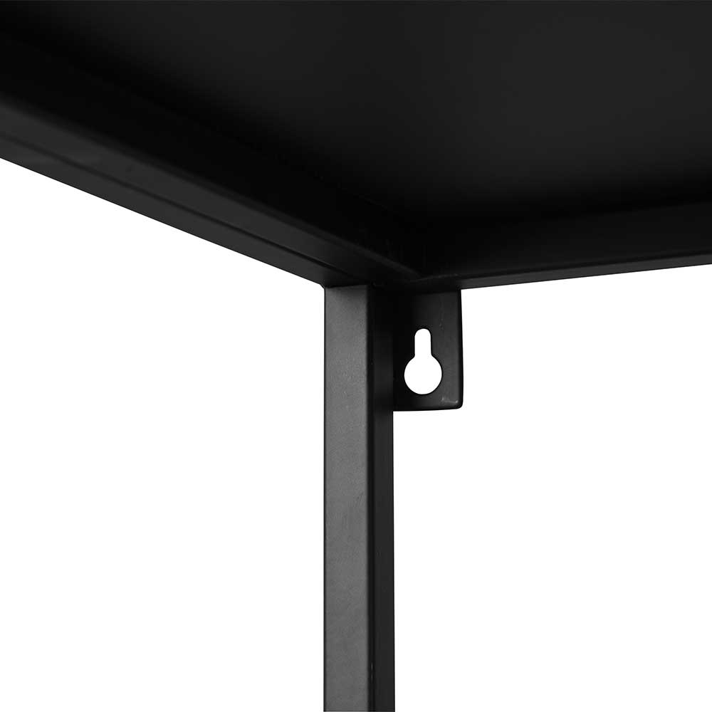 Tischkonsole Avril mit Metall Oberfläche in Schwarz