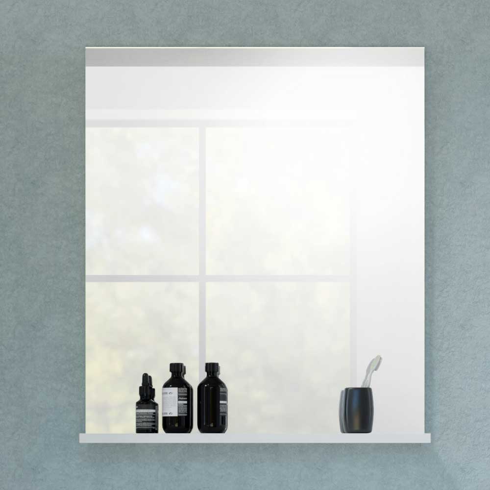 Badezimmer Spiegel Ambo mit Ablage in Weiß