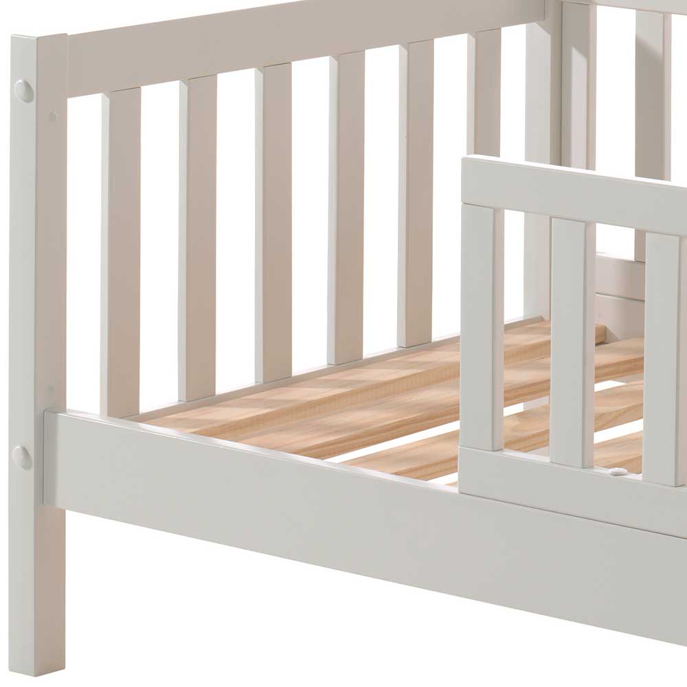 Gitter Kinderbett Jeany in Weiß Liegefläche 70x140 cm