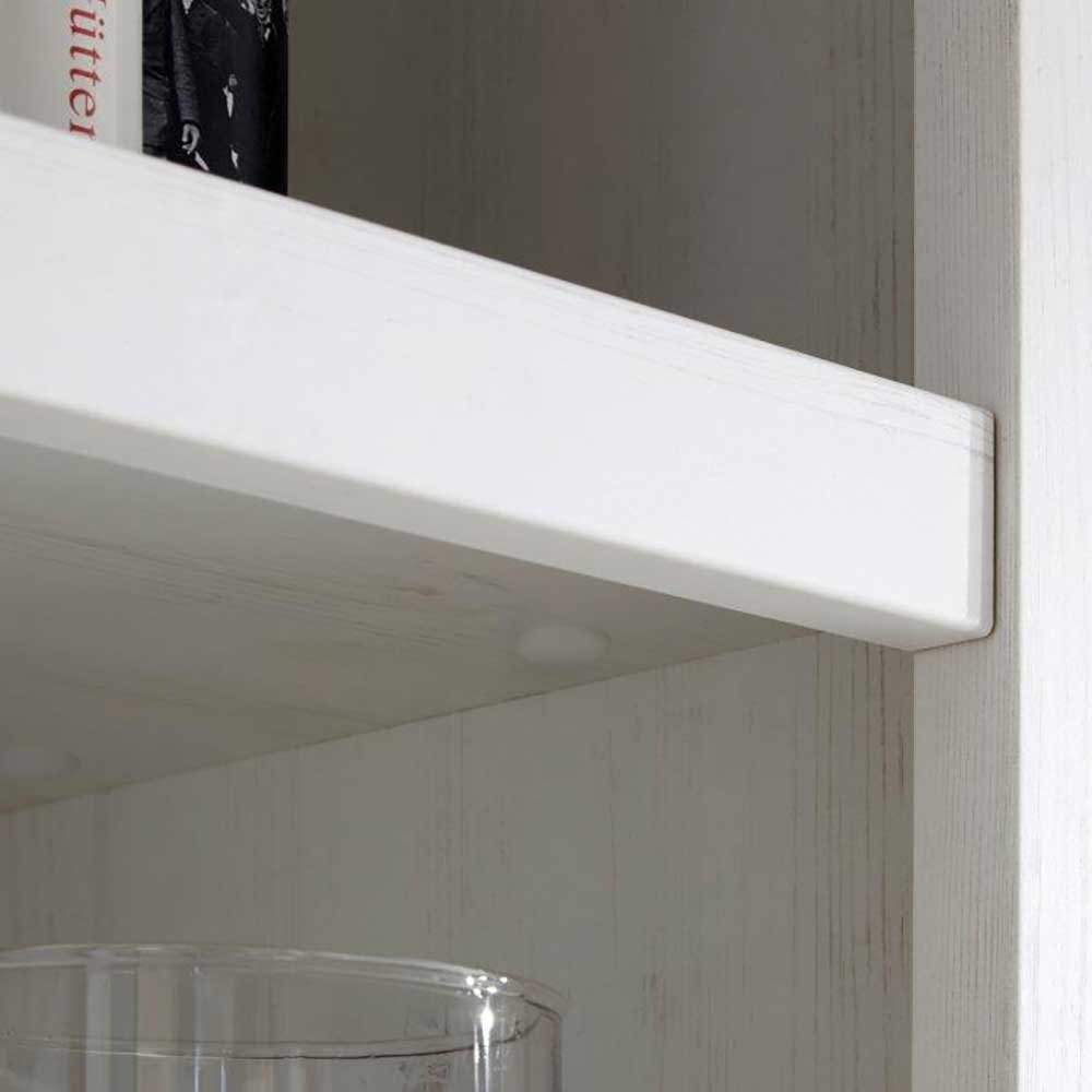Wohnzimmerschrank Pantina in Pinie Weiß mit Weinfächern