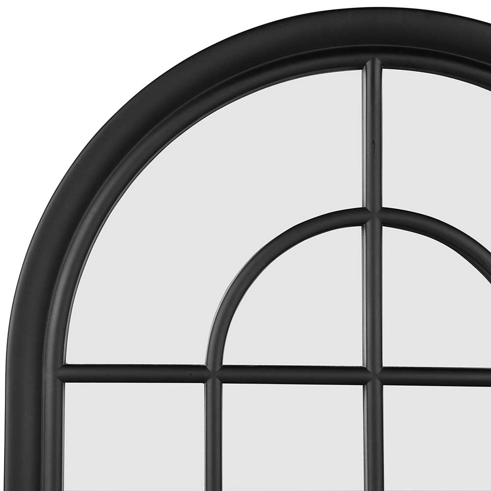 Fenster Spiegel Hengas in Schwarz mit Kunststoffrahmen