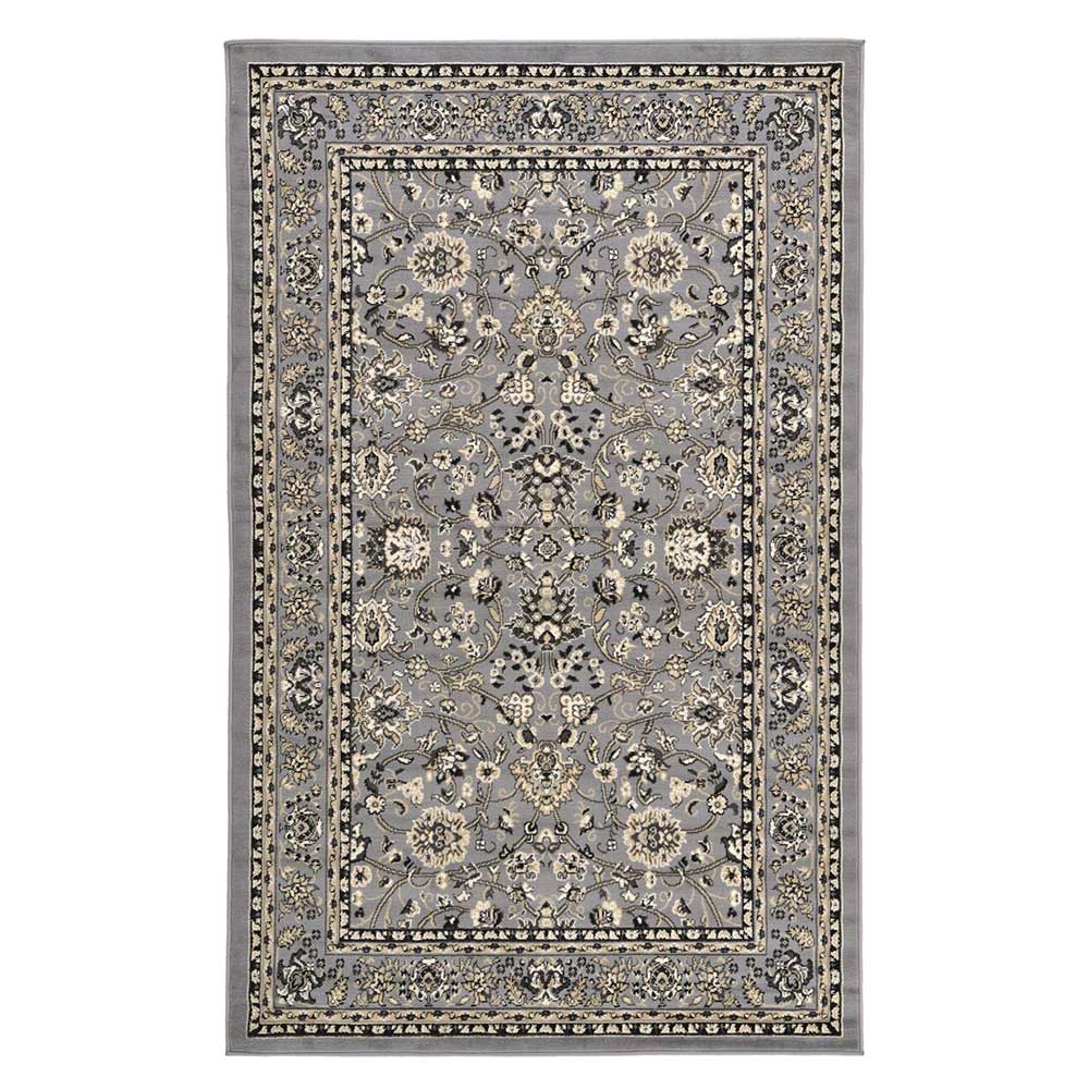 150x245 cm - 185x275 cm Orient Stil Teppich Emura in Grau und Cremefarben