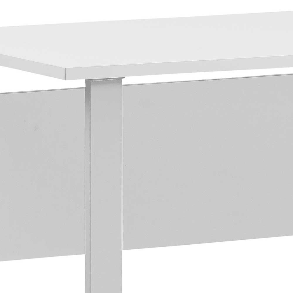 Büro Tisch Veziran in Lichtgrau mit Metall Bügelgestell