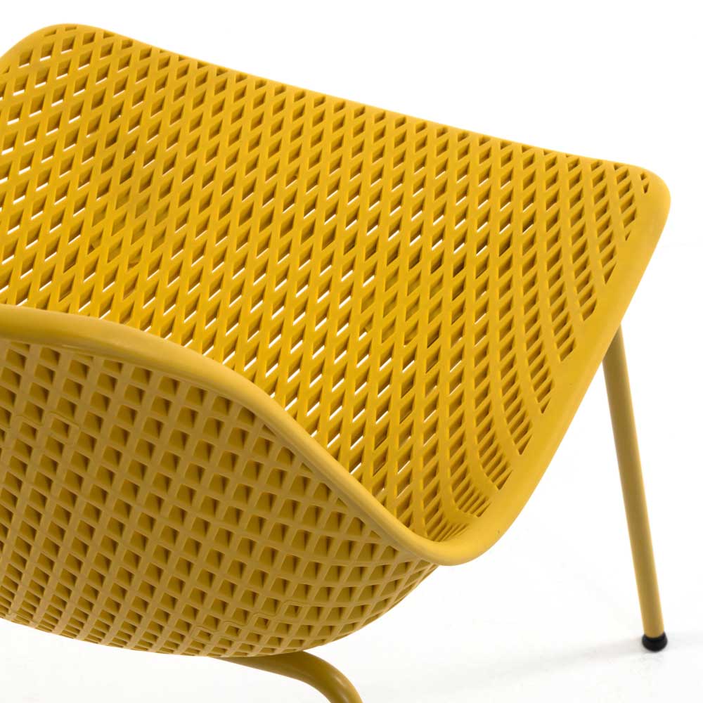 Moderne Stühle Braving in Gelb im Skandi Design (4er Set)