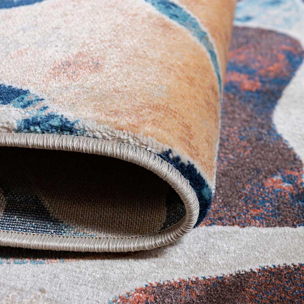 Moderner Teppich Kurzflor Cinco - mehrfarbig mit abstraktem Muster