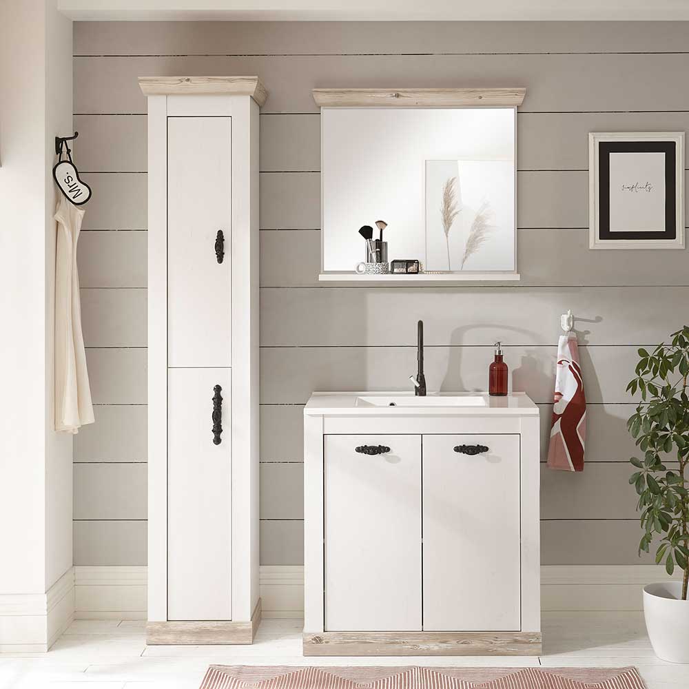Badezimmermöbel im Landhausstil in Weiß online kaufen
