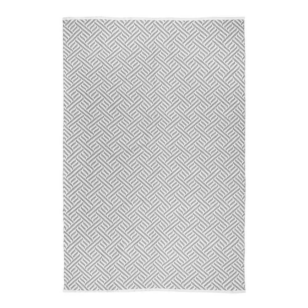 Teppich Grau Filurina im Skandi Design mit geometrischem Muster