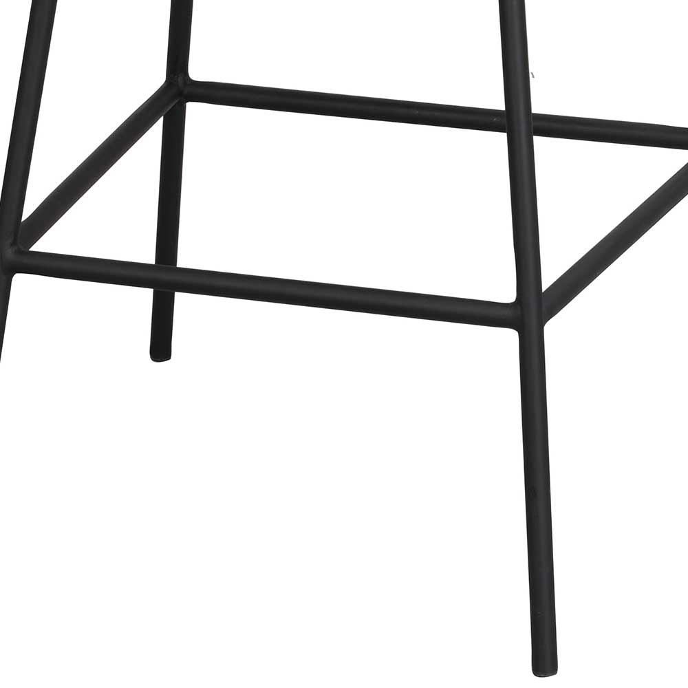 Barstühle Julessa in Schwarz mit 65 cm Sitzhöhe (2er Set)