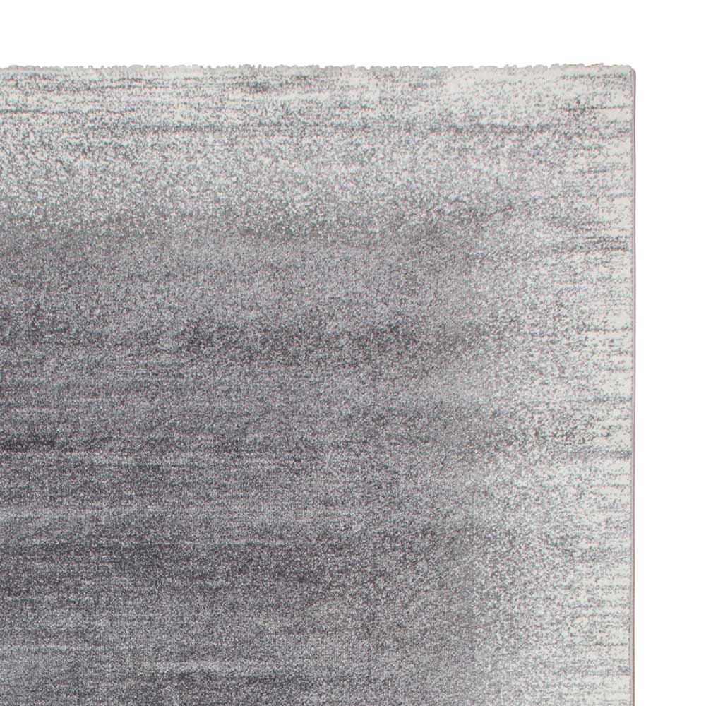 Kurzflor Teppich Riostar in Silberfarben 2 cm hoch