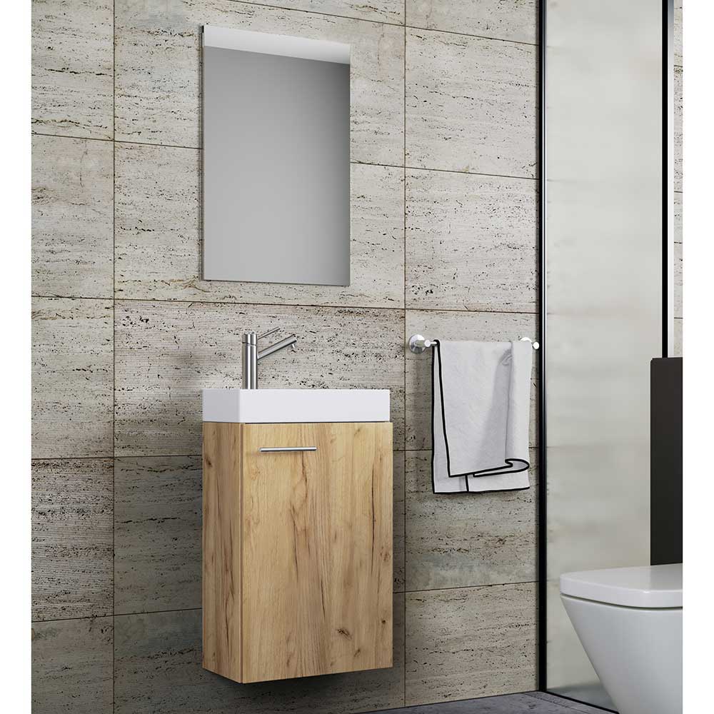 Gäste WC Möbel hängend Cayo in modernem Design 41 cm breit (zweiteilig)