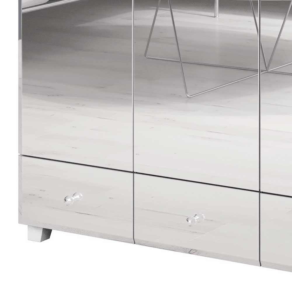 Spiegeltürenschrank Varese mit drei Schubladen in modernem Design