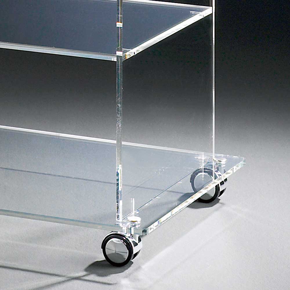 TV Rollwagen Lancey aus Acrylglas 60 cm breit