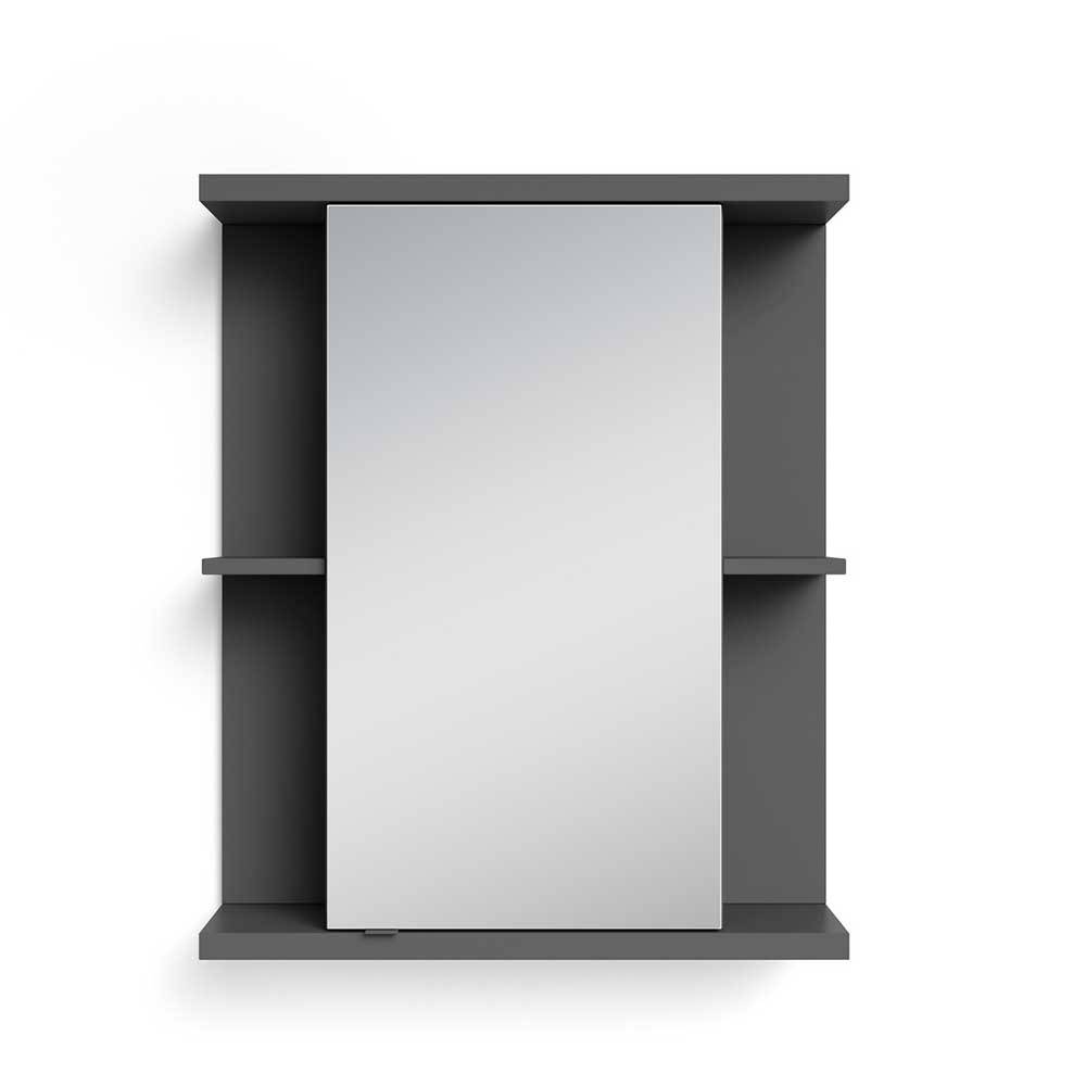 Badezimmer Spiegelschrank Viganno in Anthrazit 70 cm hoch