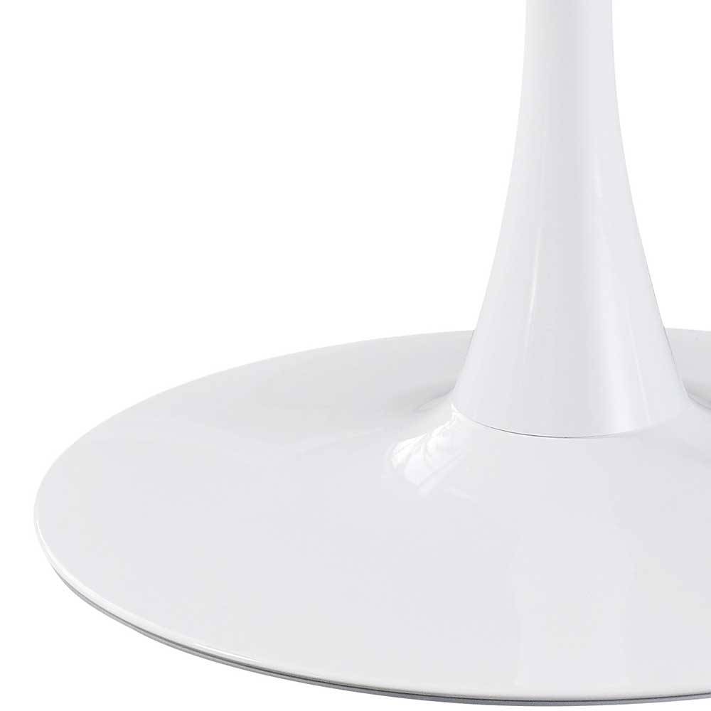 Runder Küchentisch Flash in Weiß mit 100 cm Durchmesser