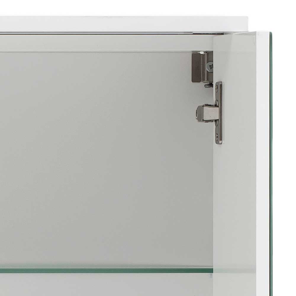 Weißer Spiegelschrank Inabaros mit LED Beleuchtung 60 cm breit