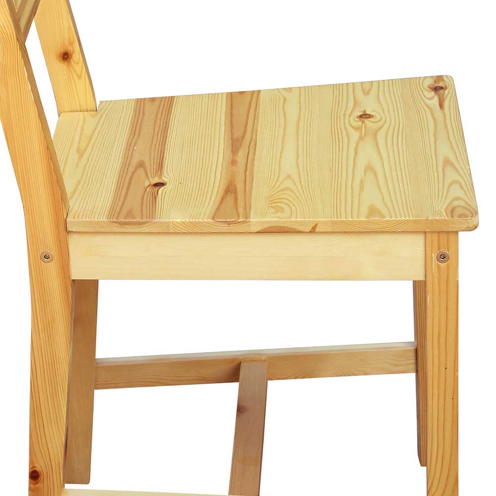Massivholzstuhl Set Framosule aus Kiefer im Landhausstil (2er Set)