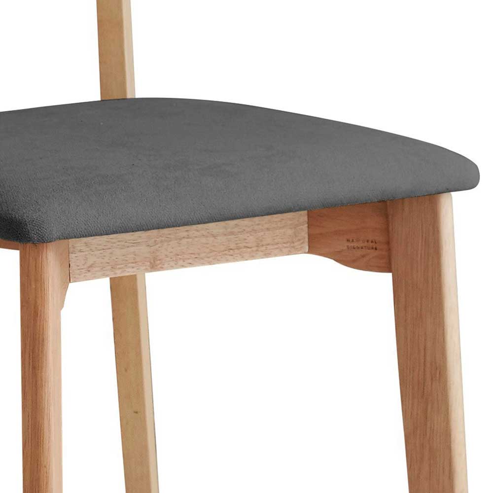 Schreibtisch Set Kalabrina aus Massivholz im Skandi Design (zweiteilig)