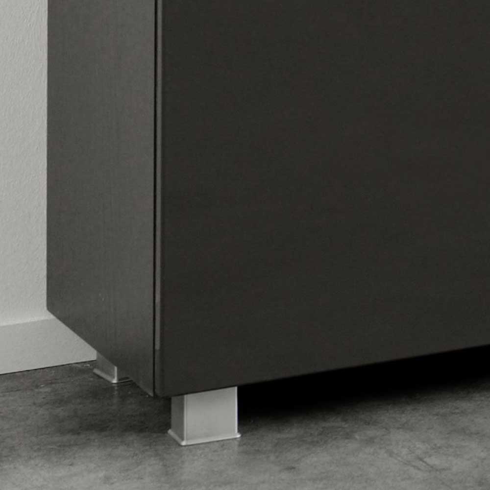 Waschbeckenunterschrank Insolita in Dunkel Grau 60 cm breit